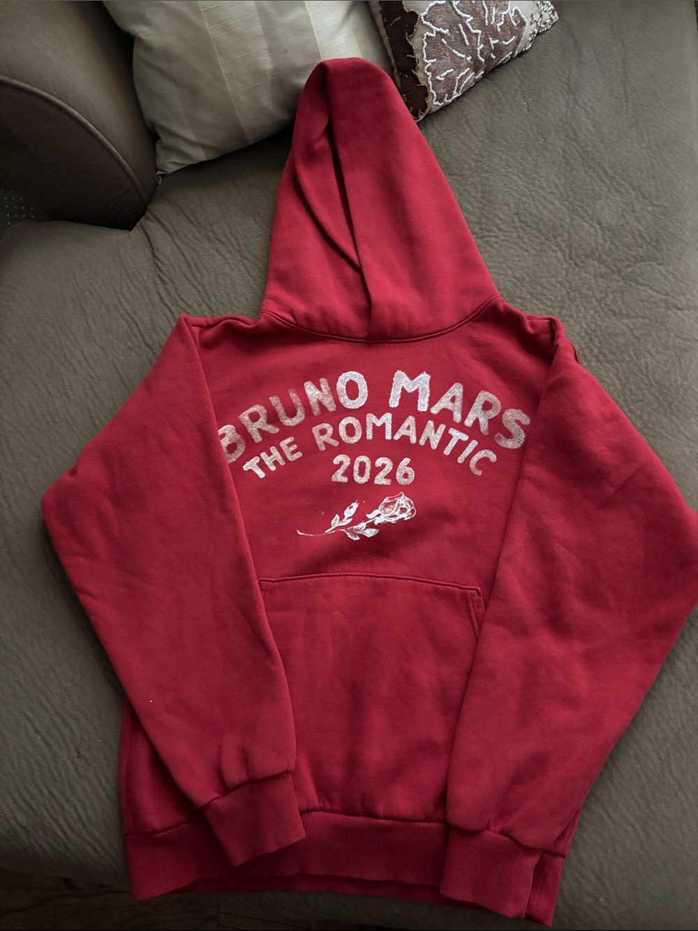 Bruno Mars Red 'The Romantic 2026' Hoodie